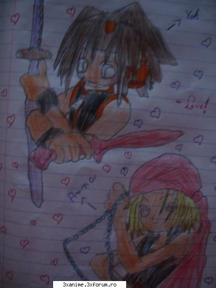 desenele mele shaman king primul desen nereusit ღ-IceWinterCool-ღ