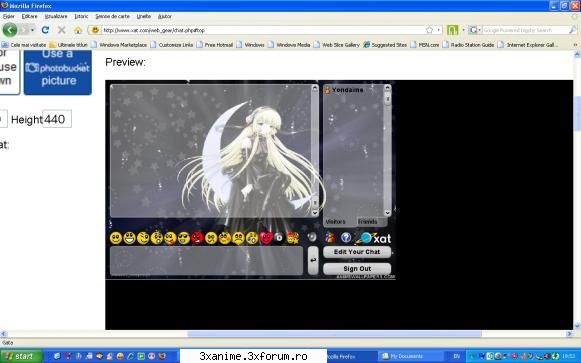 sugestii daca vrei forumul chat ,nu daca vrei pui acet cod html :<embed your own chat <a