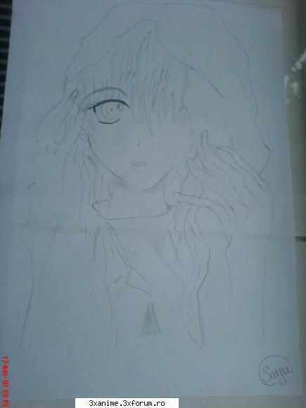 Desene aiurite made by me:> - anime girl(stiu am facut niste de degete-_-) - Fan Art