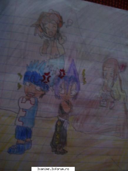 Desenele mele cu Shaman king - Cearta baietlor hao priveste (nereusit) - Fan Art