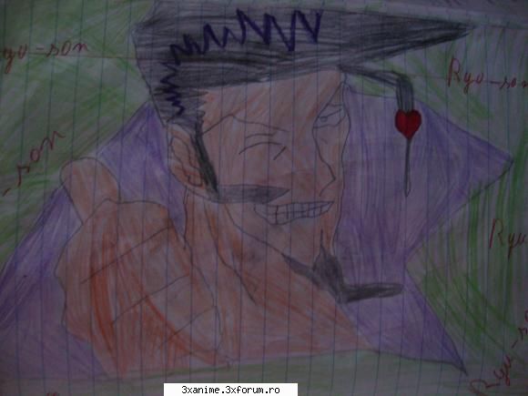 Desenele mele cu Shaman king - Ryu a iesit groaznic - Fan Art