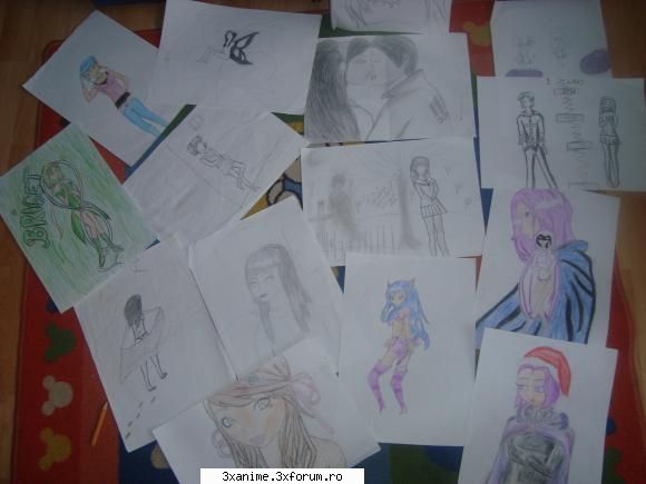 Desenele mele cu fete anime - toate desenele mele.Ma rog aproape toate - Fan Art