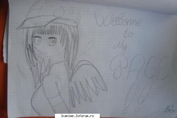 Desenele mele cu fete anime - 37 welcome to my page - Fan Art
